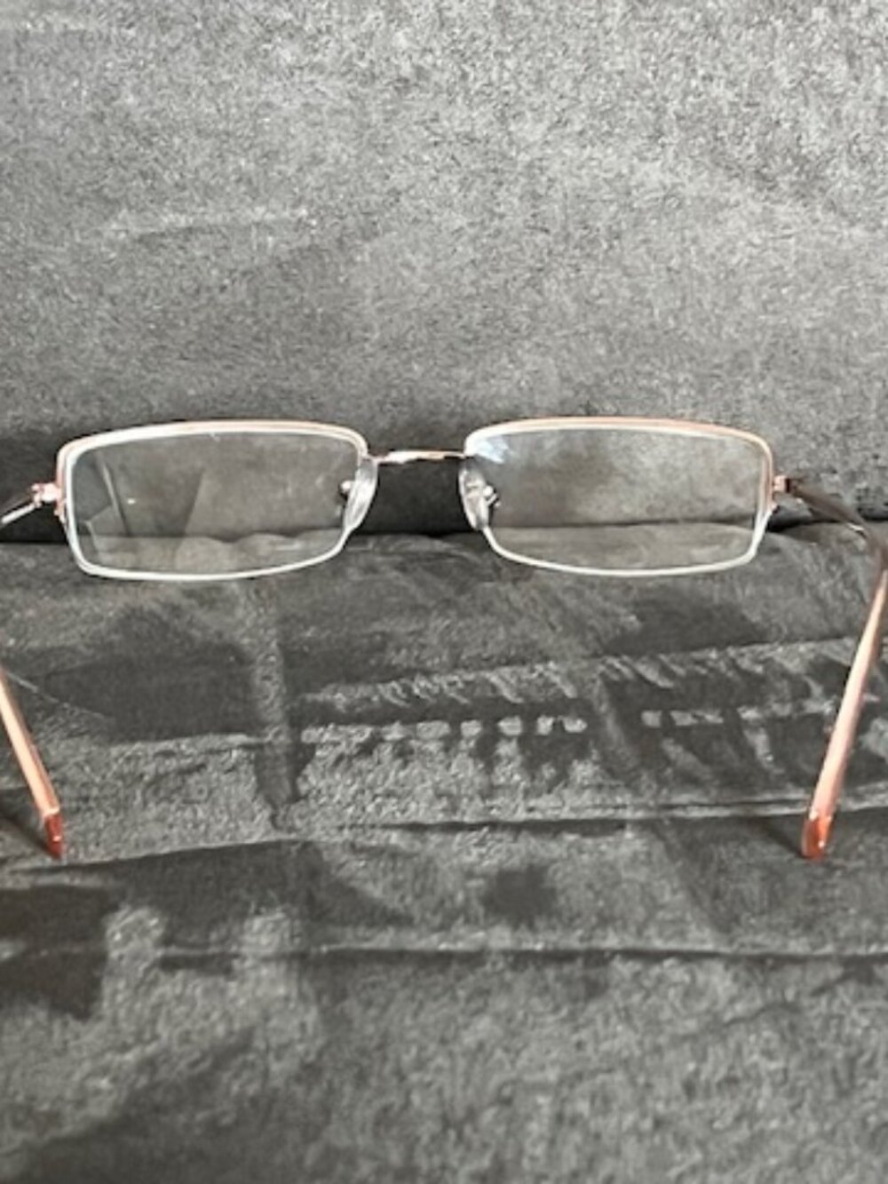 Prada Half Rimless Eyeglasses VPR 54F Silver/Rose Gold Frame, Made in Italy - Picture 8 of 9
